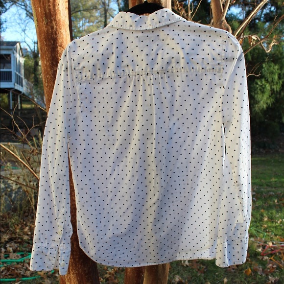 J. Crew Polka Dot Printed Voile Popover - Picture 3 of 7